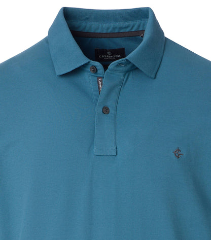 Polo-Shirt 185 aqua bis petrol Bild 3