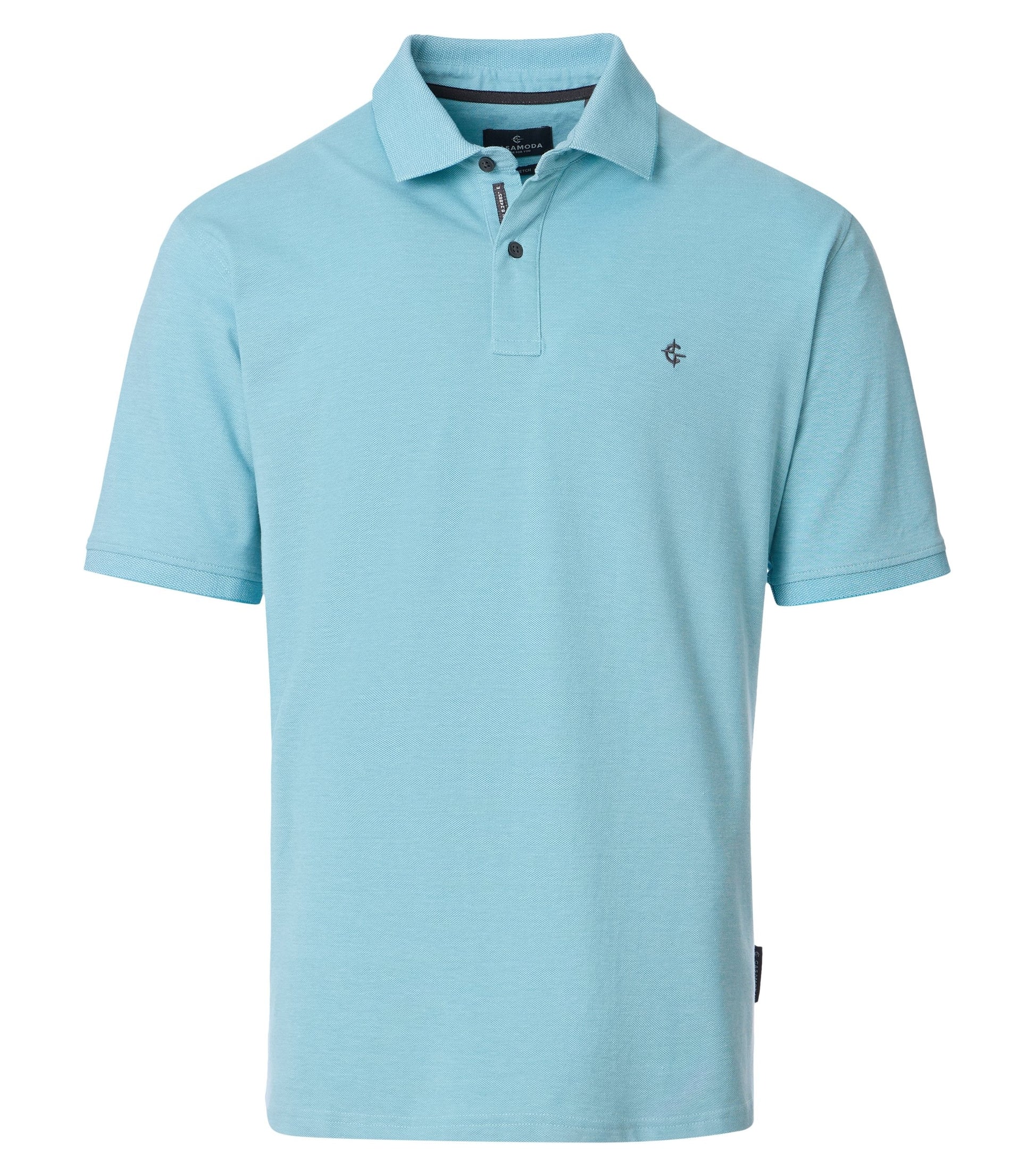 Polo-Shirt uni 004470 397 tUErkis Bild 1