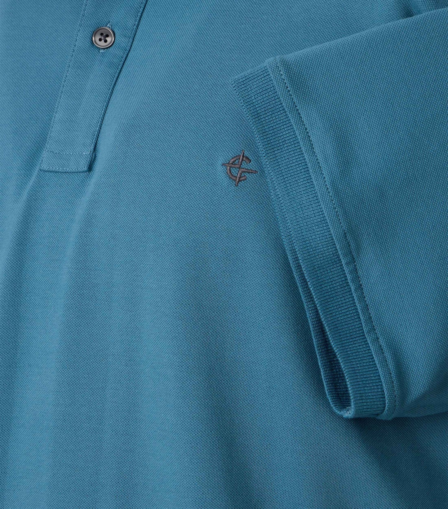 Polo-Shirt 185 aqua bis petrol Bild 2