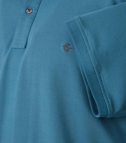 Polo-Shirt 185 aqua bis petrol Bild 2