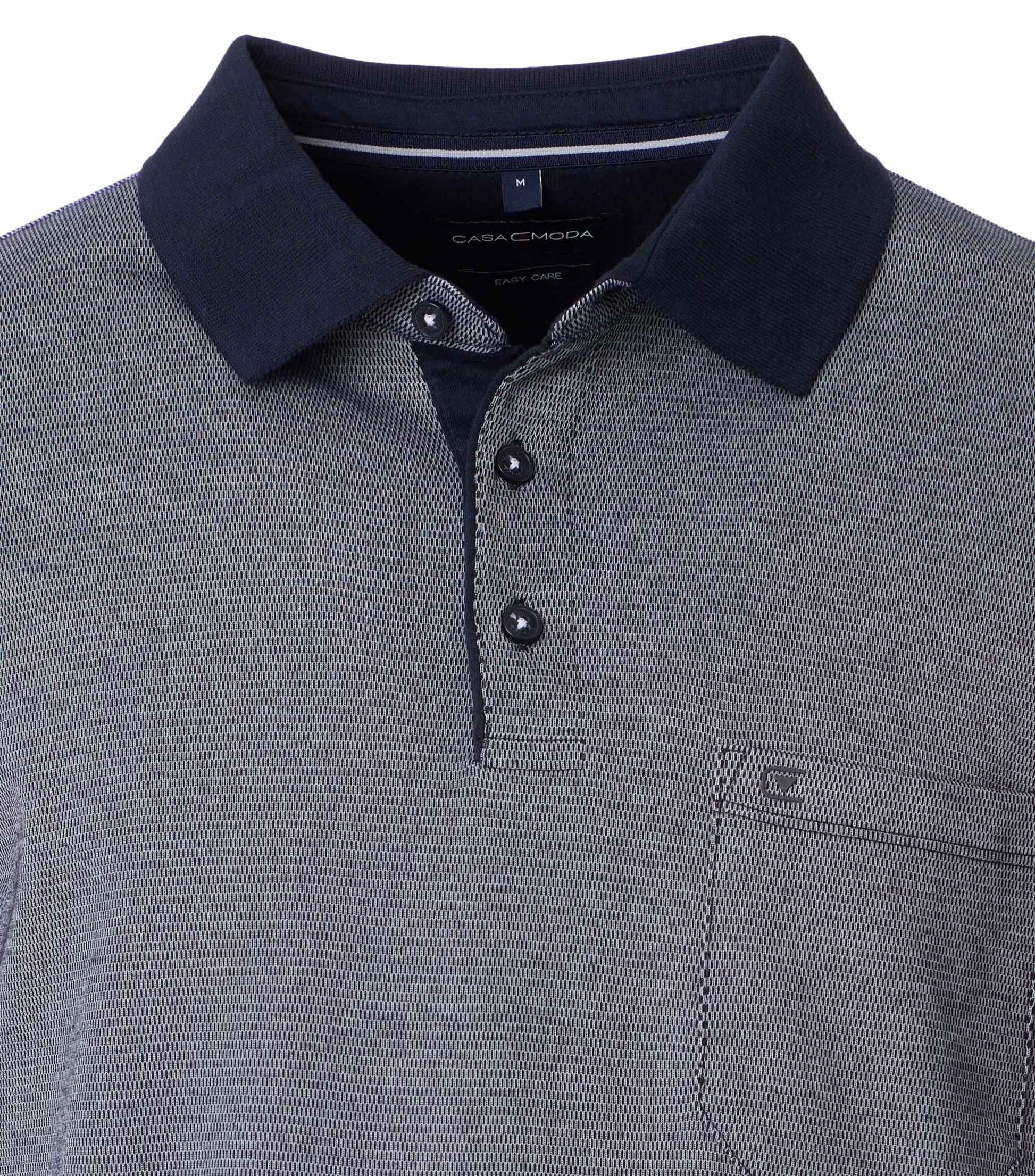 Polo-Shirt Langarm 105 blau Bild 2