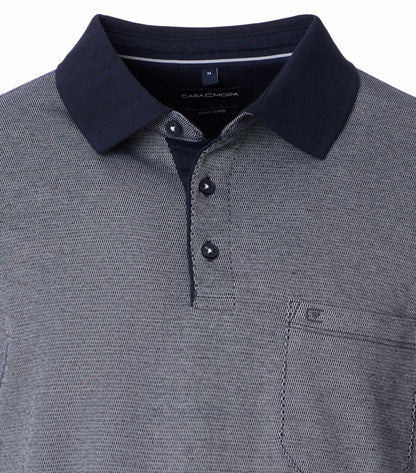 Polo-Shirt Langarm 105 blau Bild 2