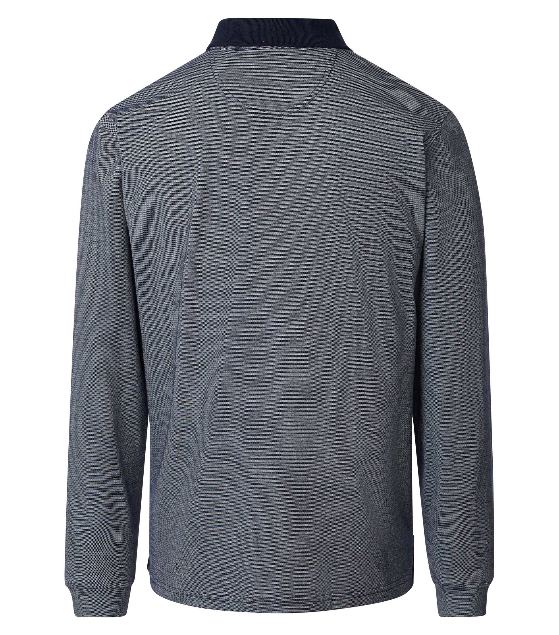 Polo-Shirt Langarm 105 blau Bild 3