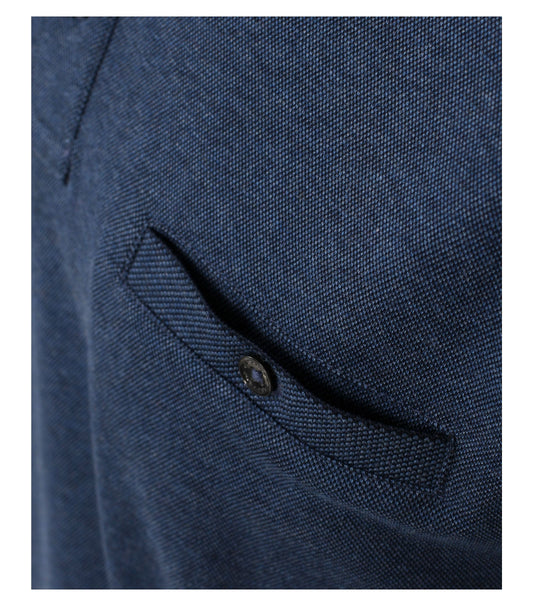 Polo-Shirt Langarm gestreift 107 blau Bild 2