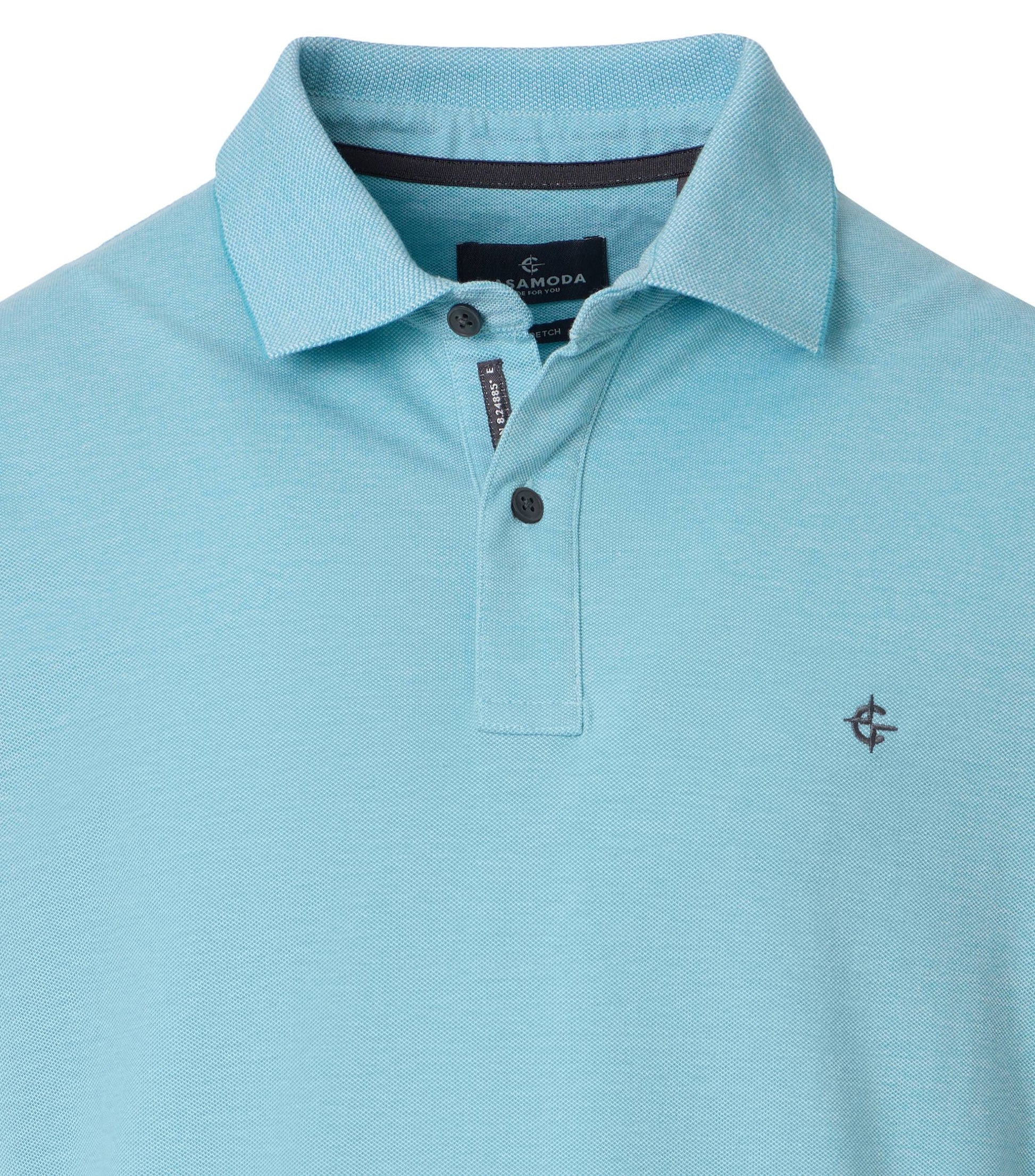 Polo-Shirt uni 004470 397 tUErkis Bild 3