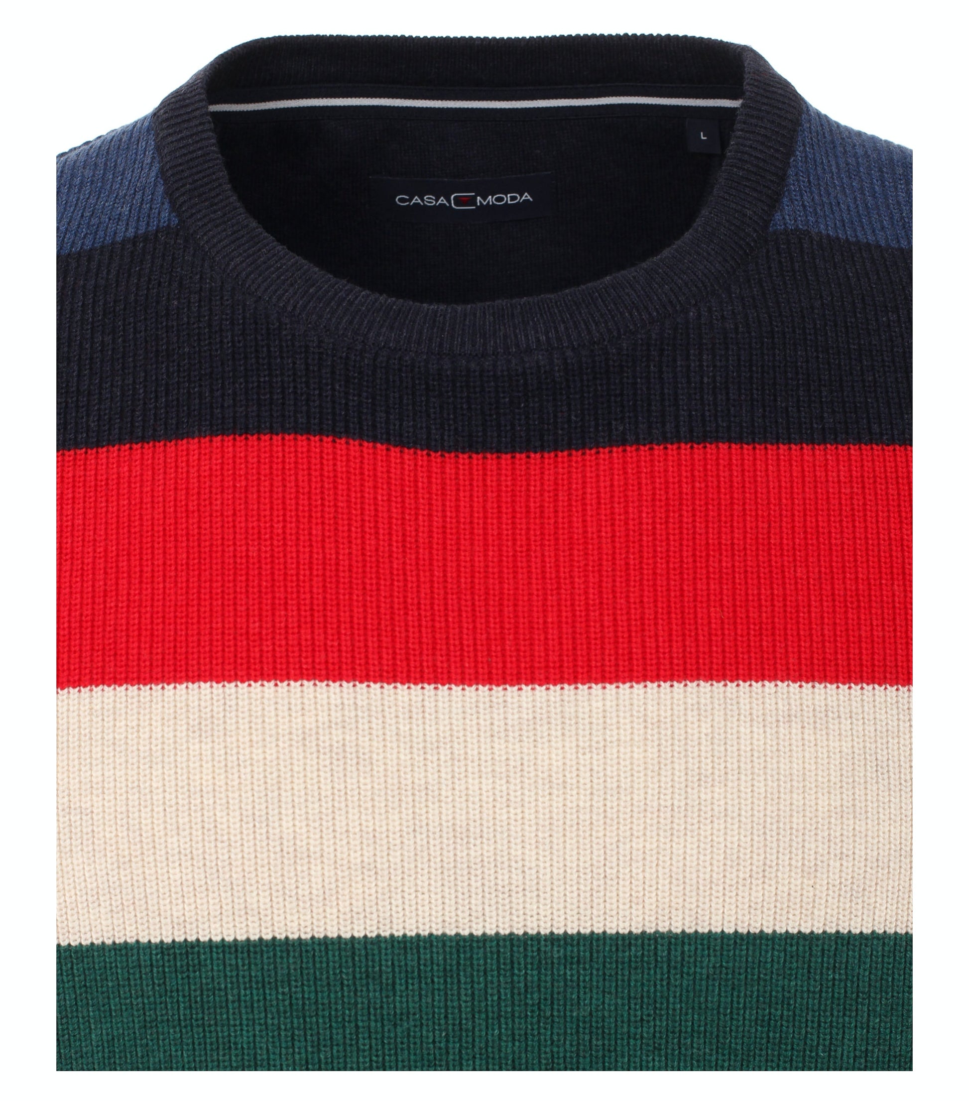 Pullover mit Rundhalsausschnitt gemustert 137 blau Bild 2