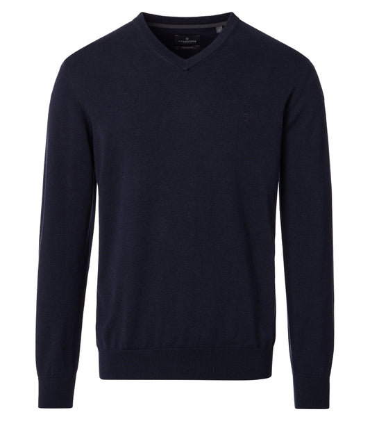 Pullover V-Neck NOS 105 blau Bild 1