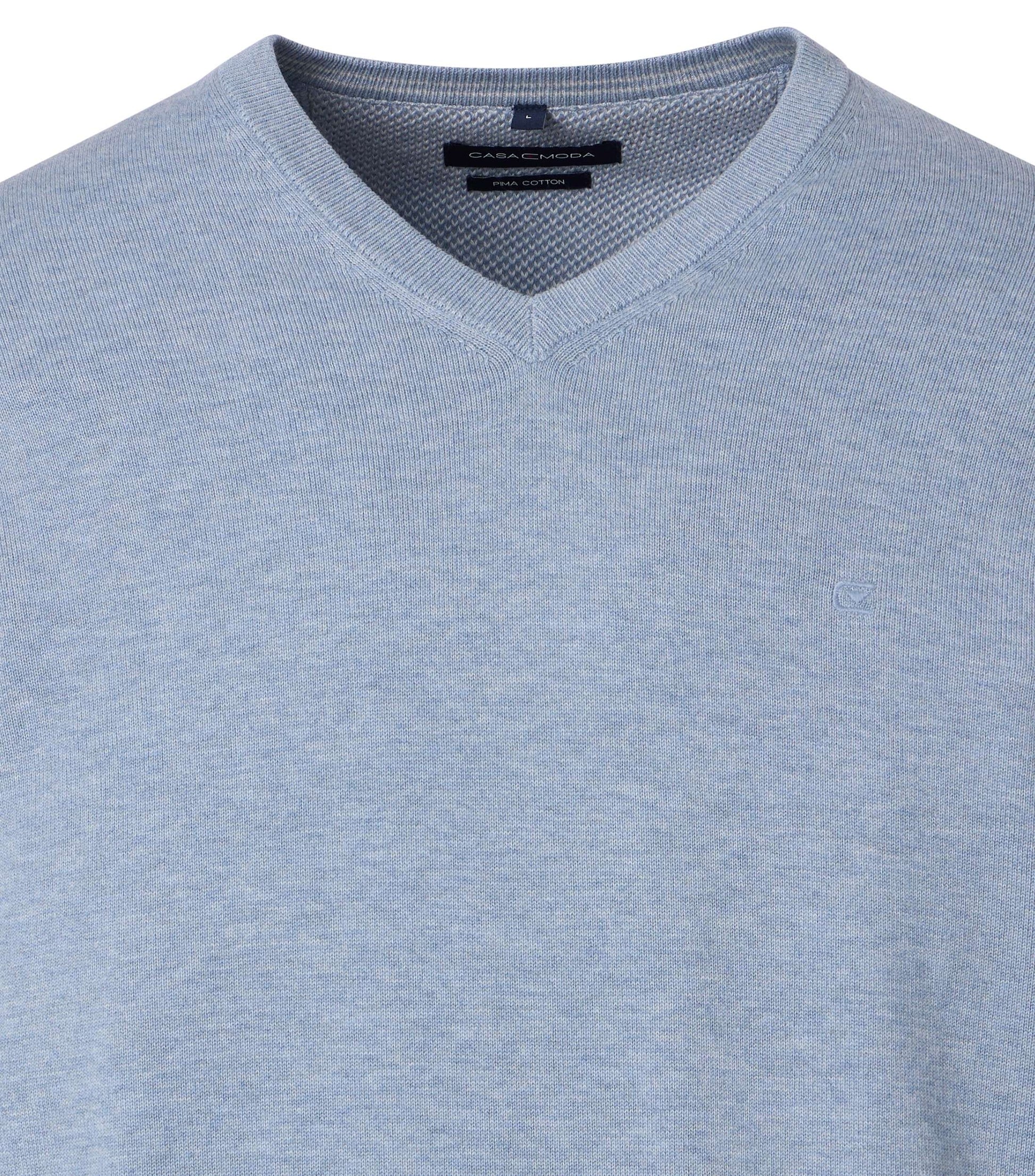 Pullover V-Neck NOS 117 blau Bild 2