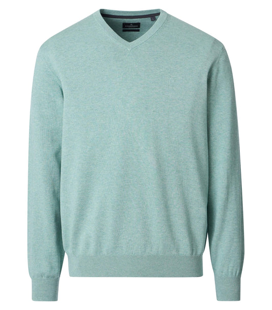 Pullover V-Neck NOS 364 tUErkis Bild 1