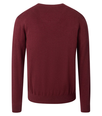 Pullover V-Neck NOS 485 rot Bild 3