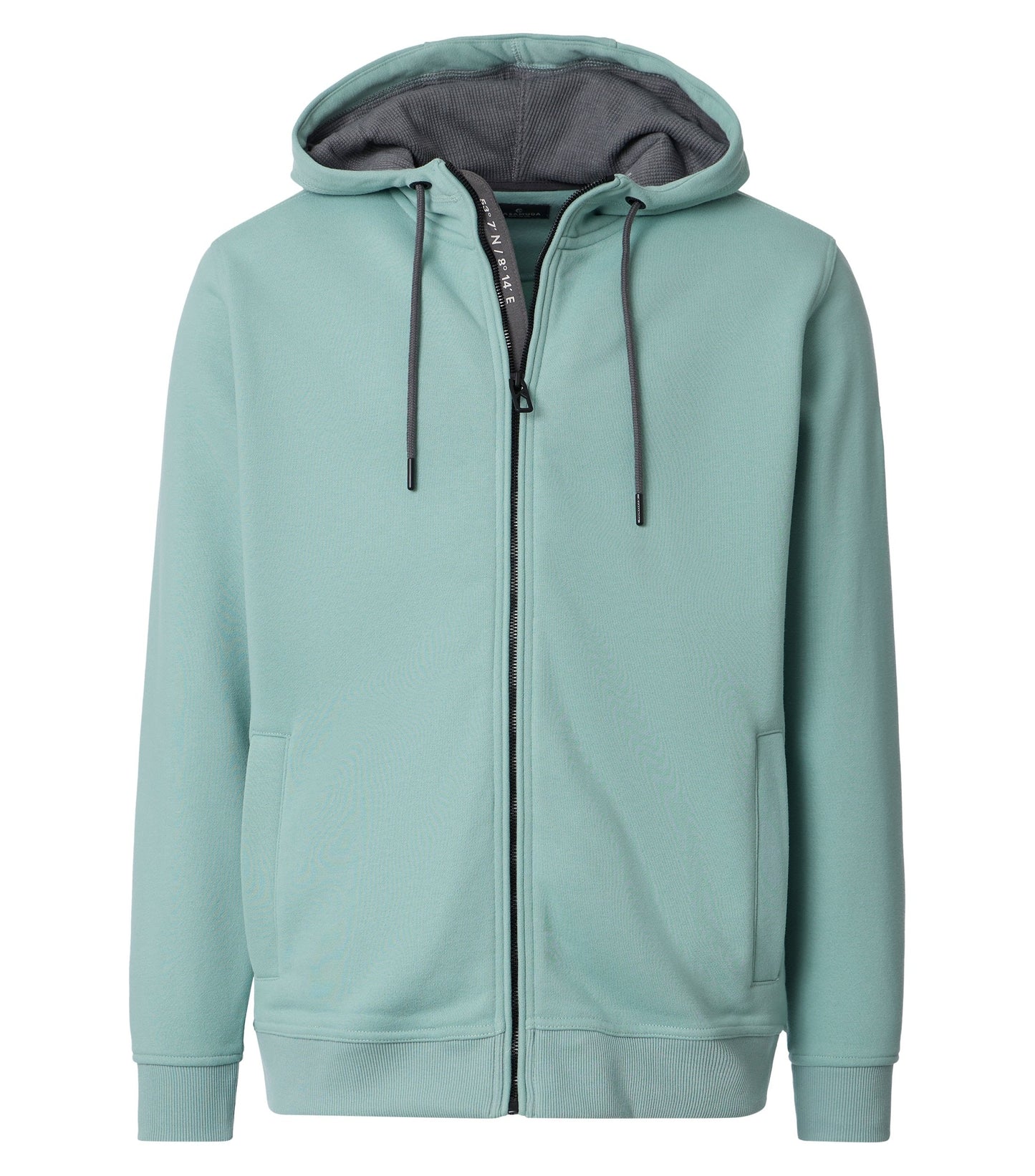 Sweatjacke mit Kapuze 359 tUErkis Bild 1