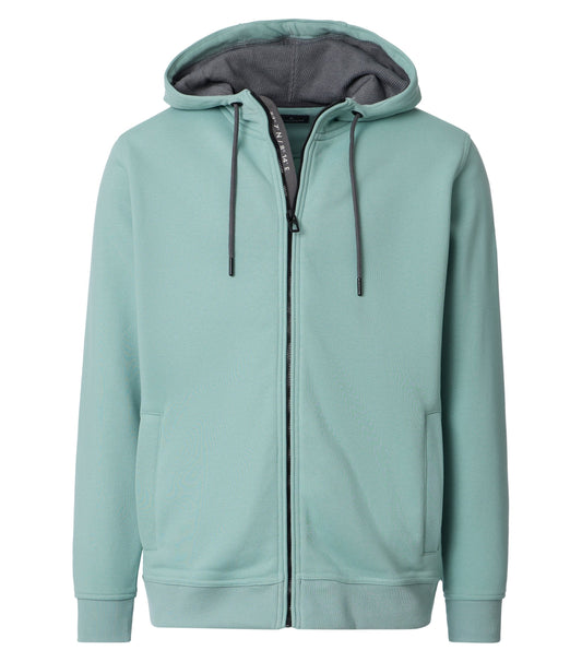 Sweatjacke mit Kapuze 359 tUErkis Bild 1