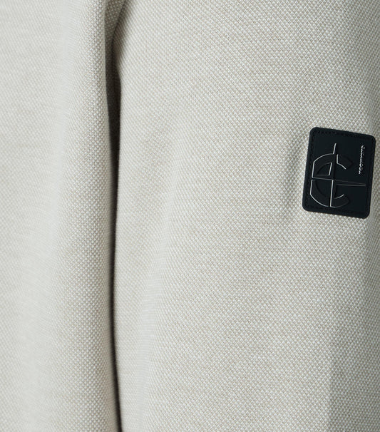 Sweatjacke mit Zip 608 beige Bild 2