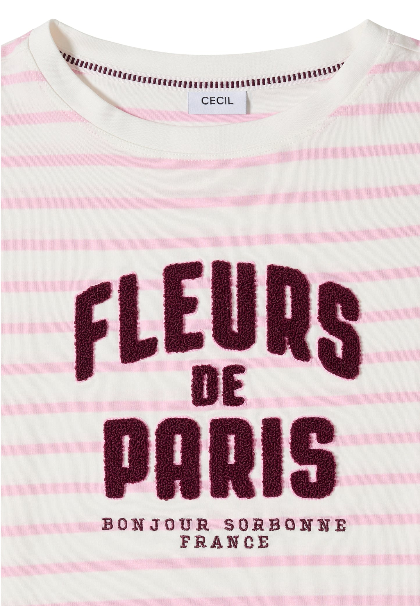 3/4-Arm Shirt mit Wording Artwork light blush rose Bild 2