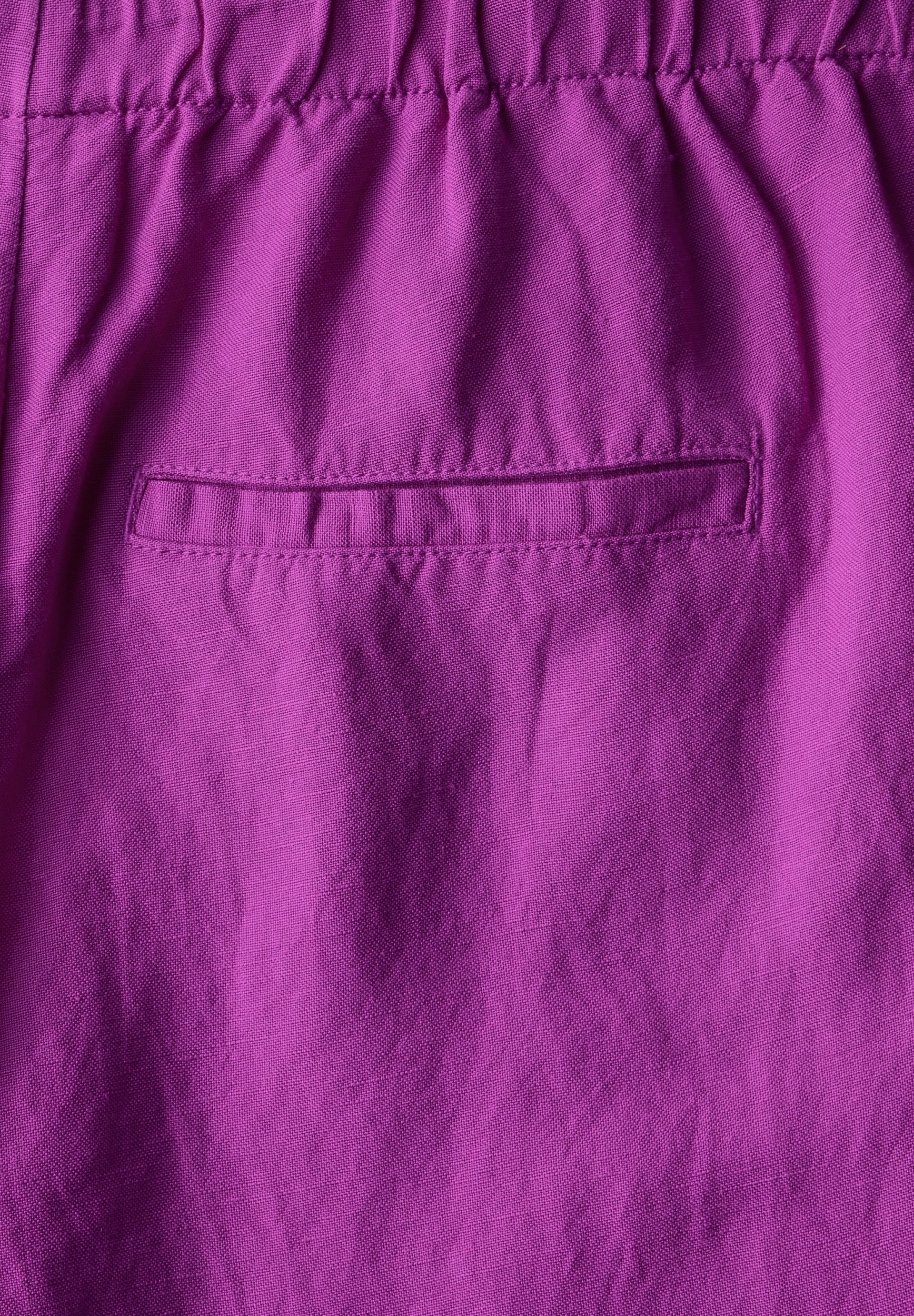 7/8 Wide Leg Hose aus Leinenmix magenta lacquer Bild 3