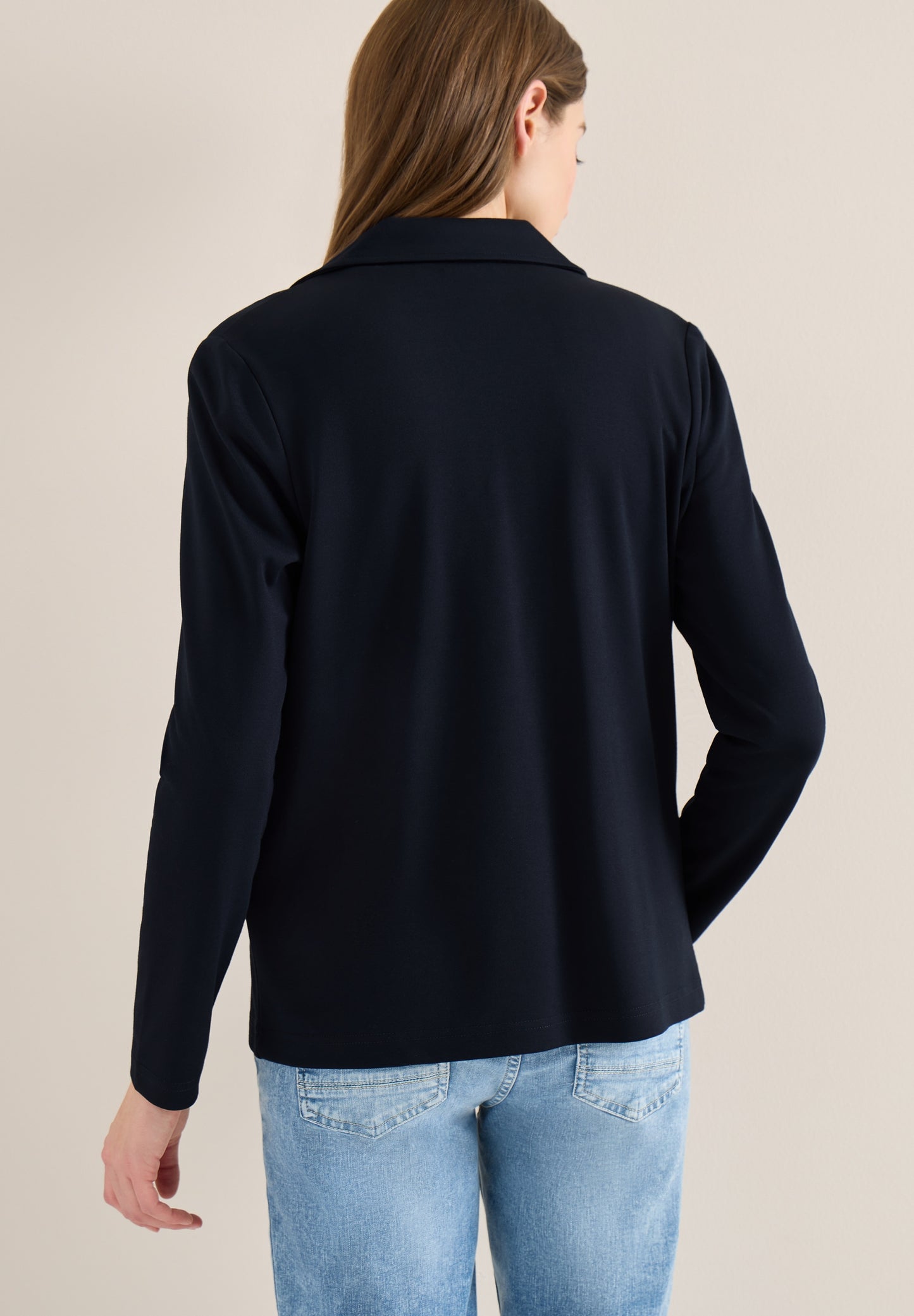 Basic Blazer mit Reverskragen universal blue Bild 4