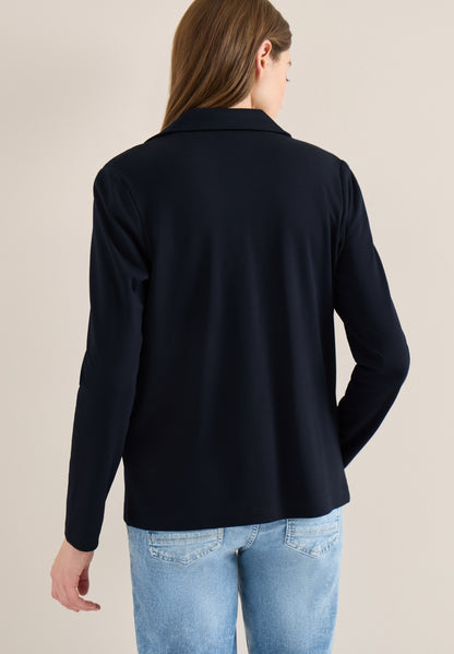 Basic Blazer mit Reverskragen universal blue Bild 4