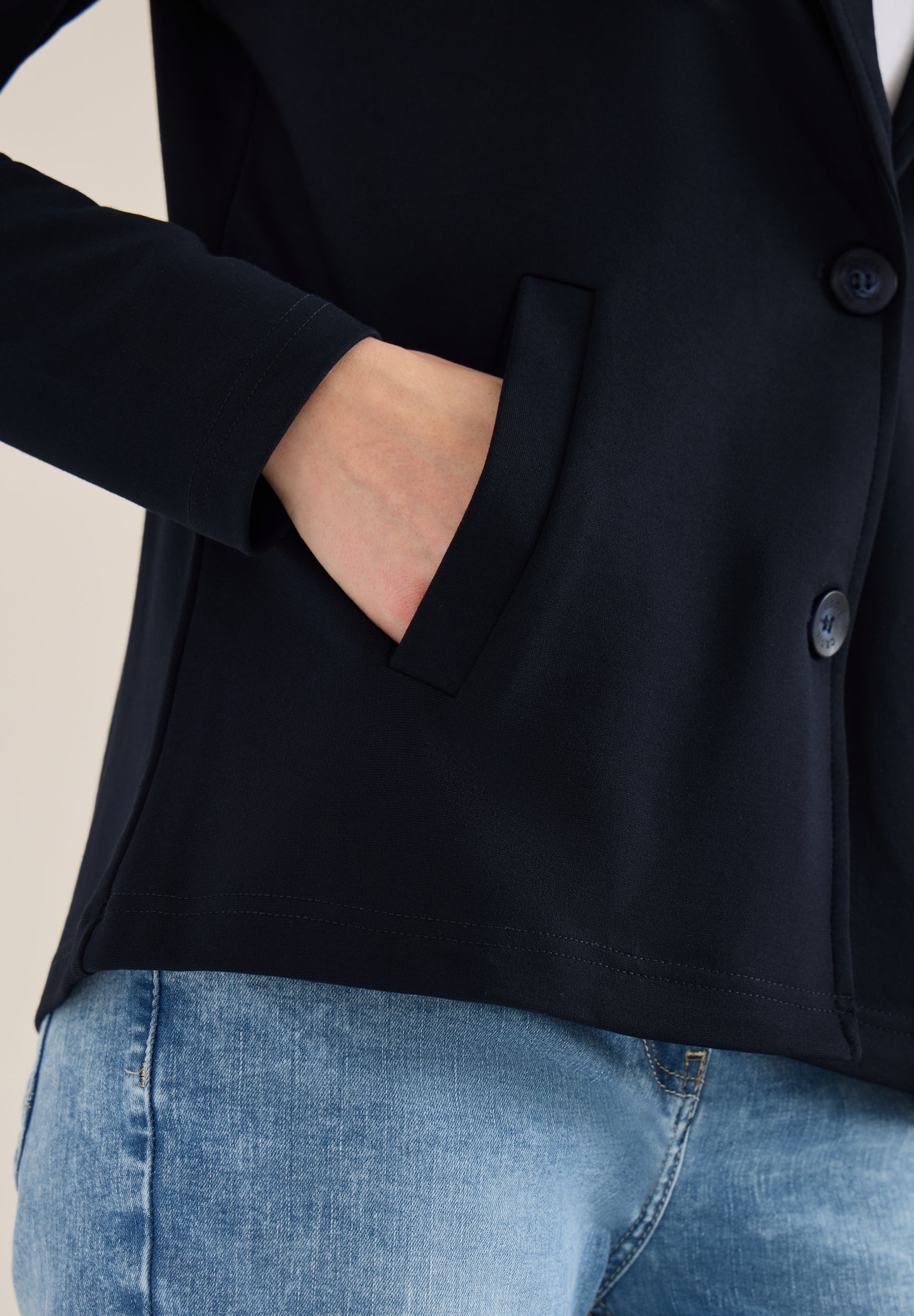 Basic Blazer mit Reverskragen universal blue Bild 7