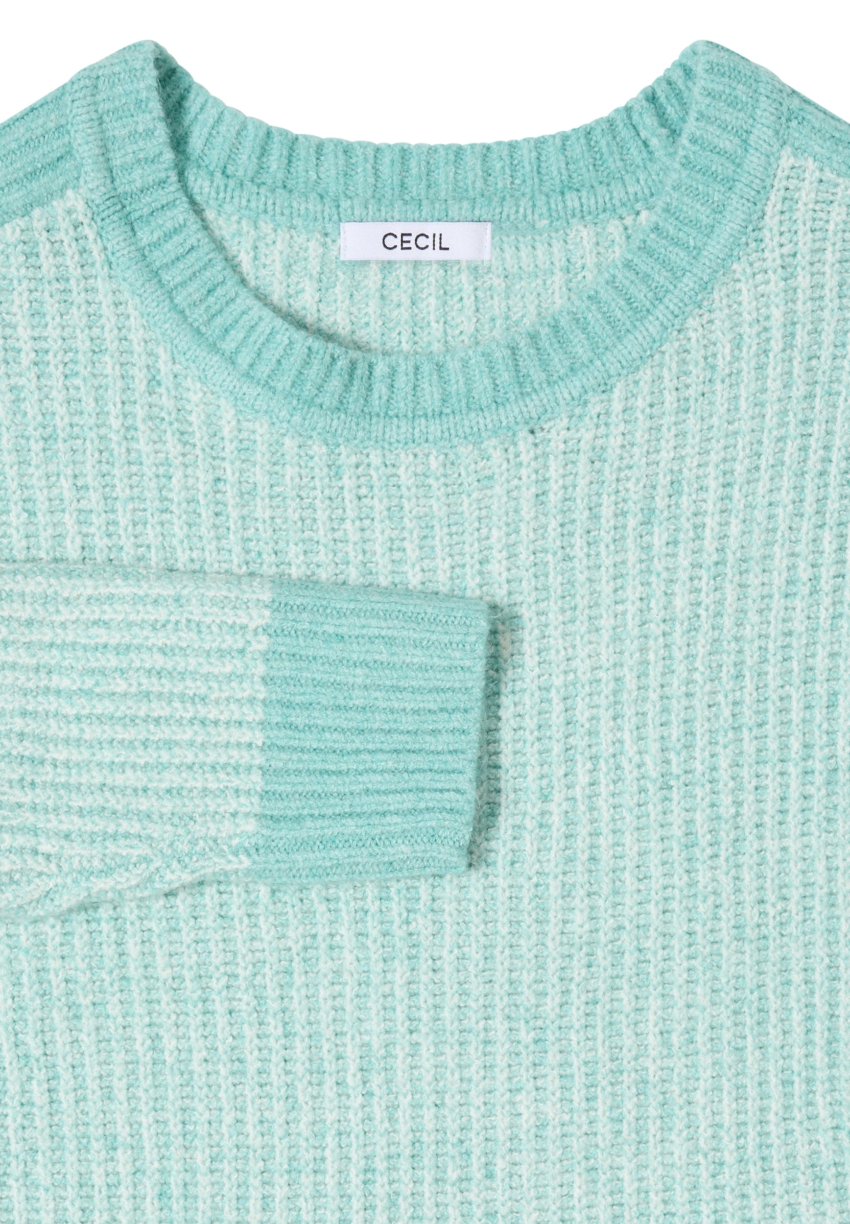 Cosy Mouliné round neck light foam blue Bild 2