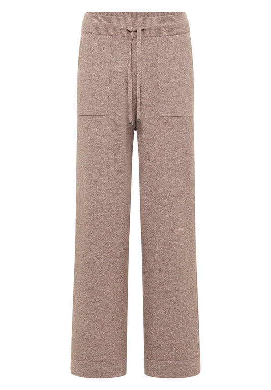 Cosy Neele Knit Pants chocolate mousse melange Bild 1