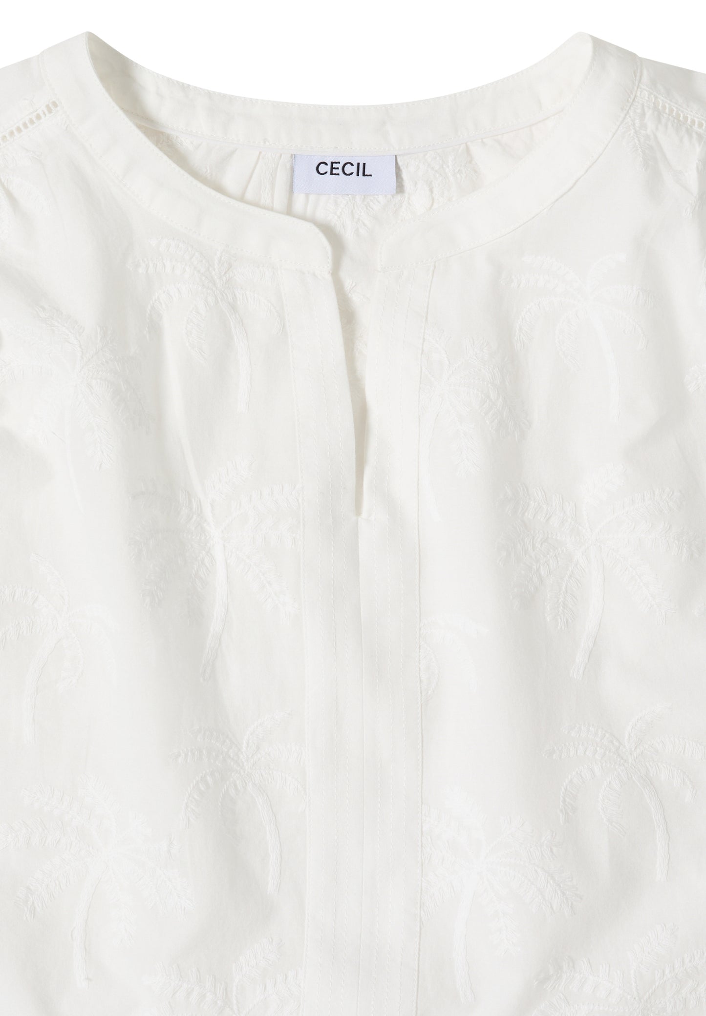 Dropped Shoulder Bluse mit Embroidery vanilla white Bild 2