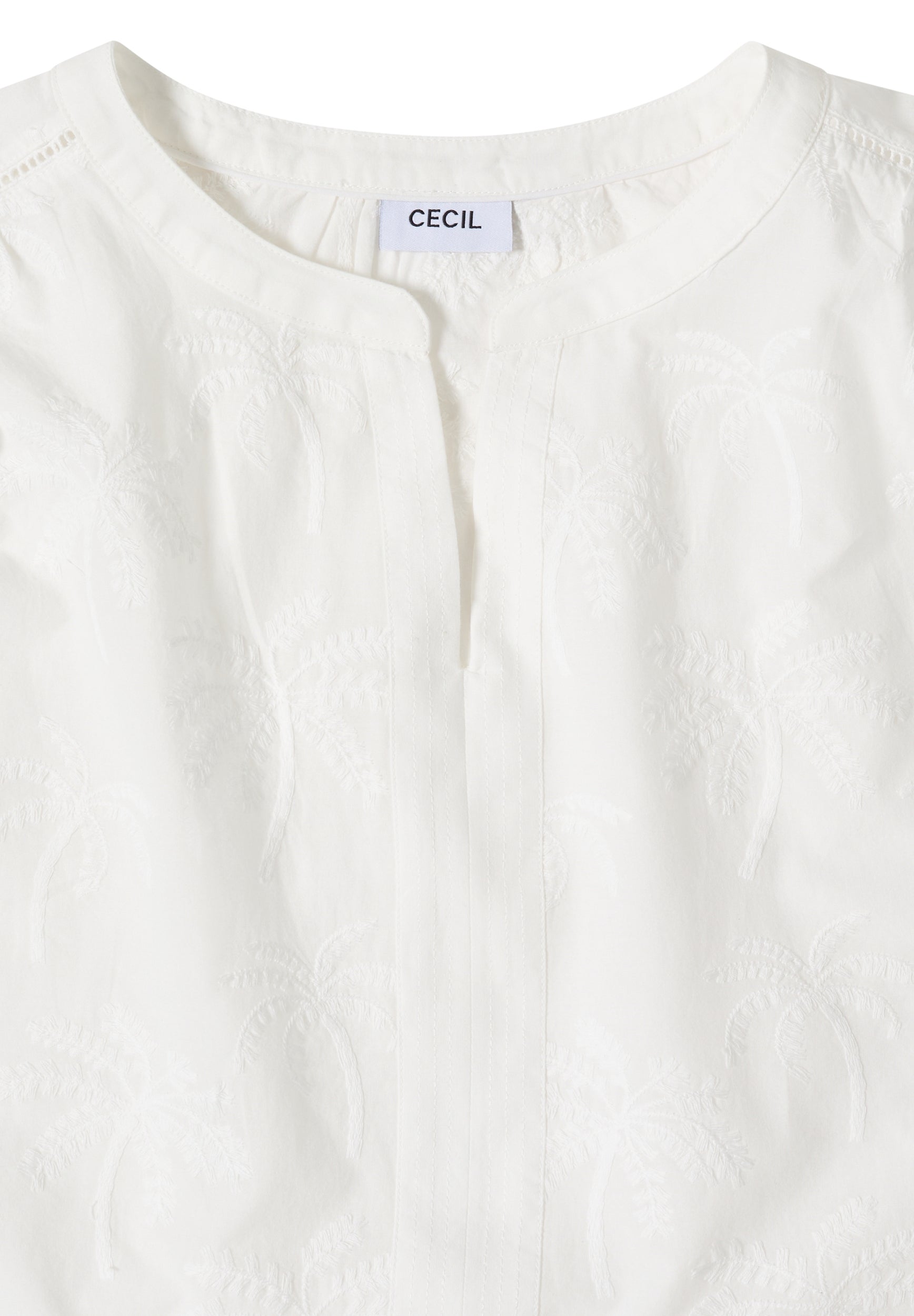 Dropped Shoulder Bluse mit Embroidery vanilla white Bild 2