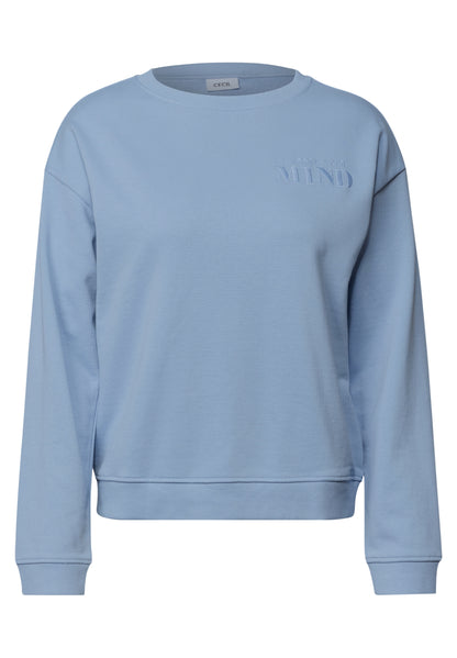 Sweatshirt mit Rundhals und Backprint cosmopolitan blue Bild 1