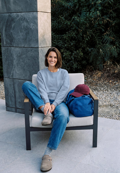 Sweatshirt mit Rundhals und Backprint cosmopolitan blue Bild 5