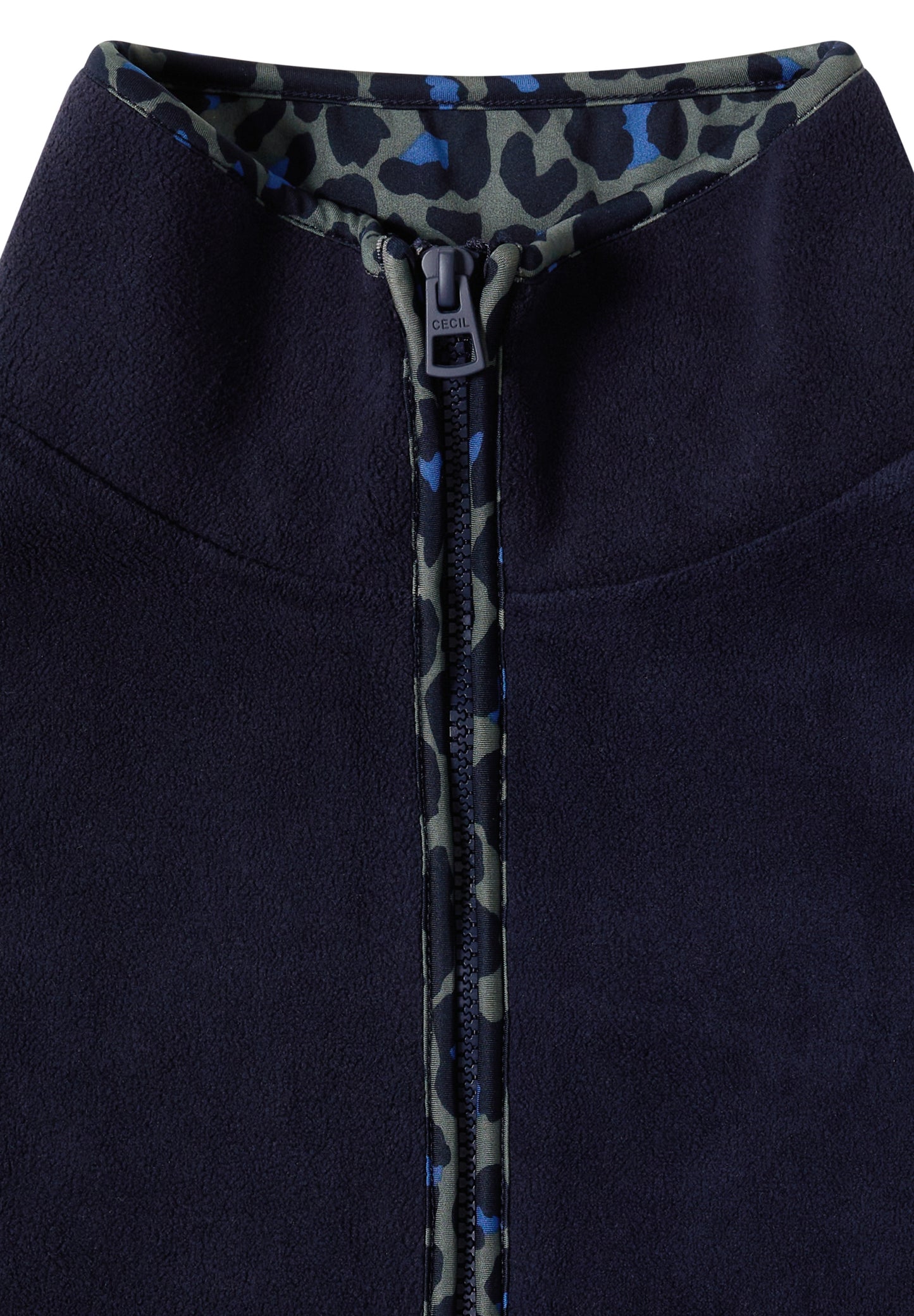 Fleece-Pullover mit Leo-Details urban dark blue Bild 2