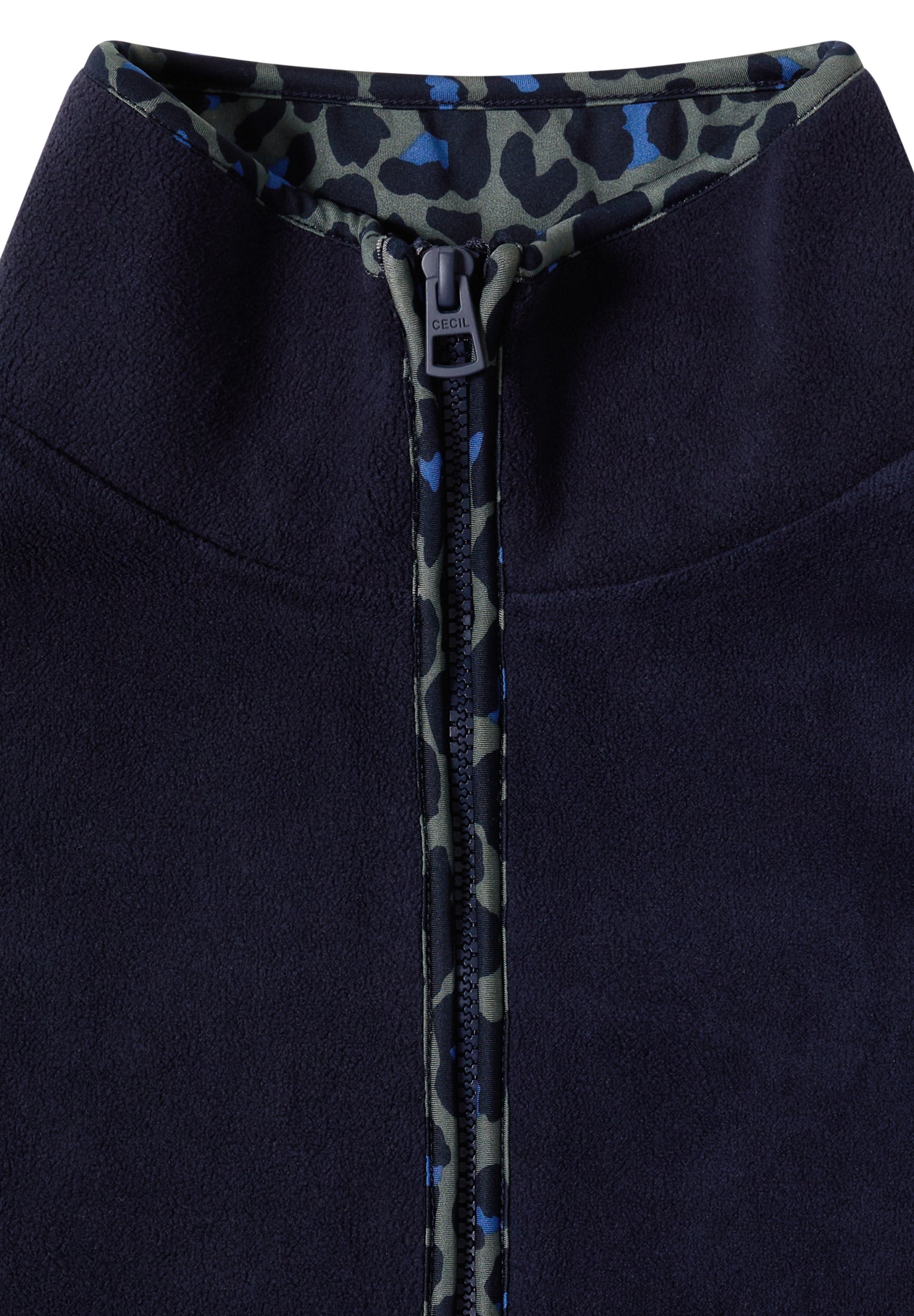 Fleece-Pullover mit Leo-Details urban dark blue Bild 2