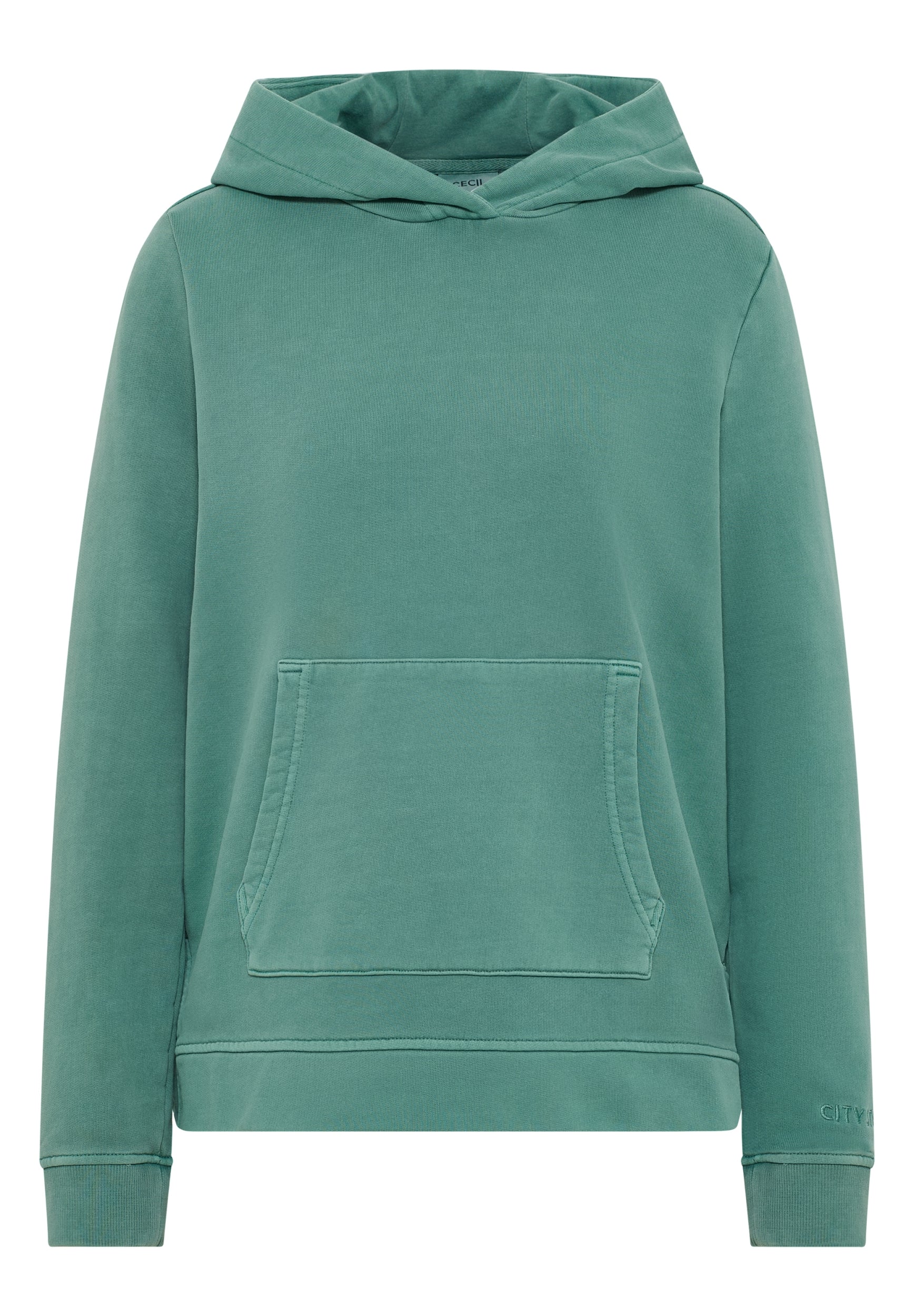Garment-dyed Hoodie jewel green Bild 1