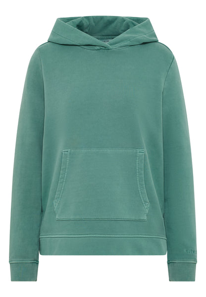 Garment-dyed Hoodie jewel green Bild 1