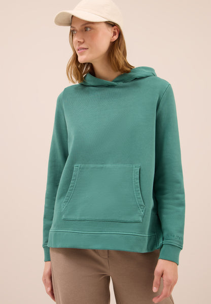 Garment-dyed Hoodie jewel green Bild 3