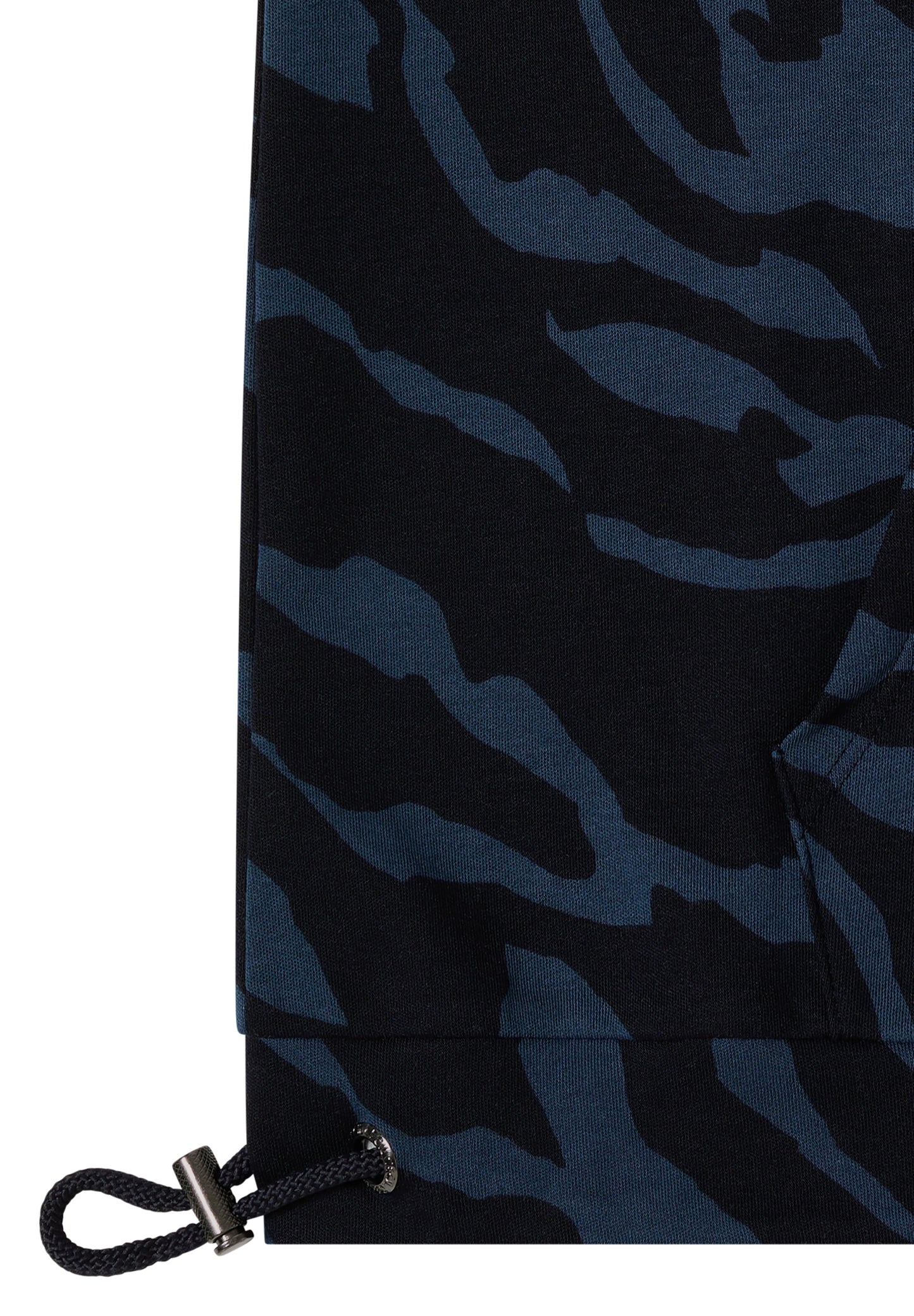 Gemustertes Kapuzenshirt urban dark blue Bild 2