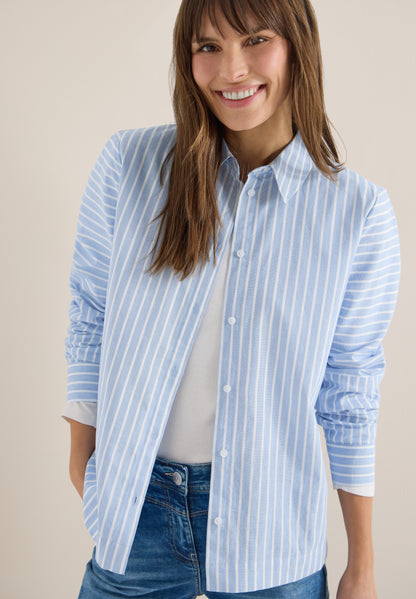 Gestreifte Hemdbluse blouse blue Bild 5
