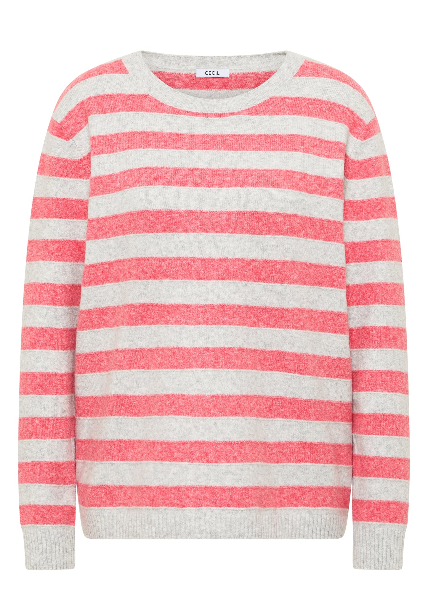 Gestreifter Melange Pullover pumkin orange Bild 1