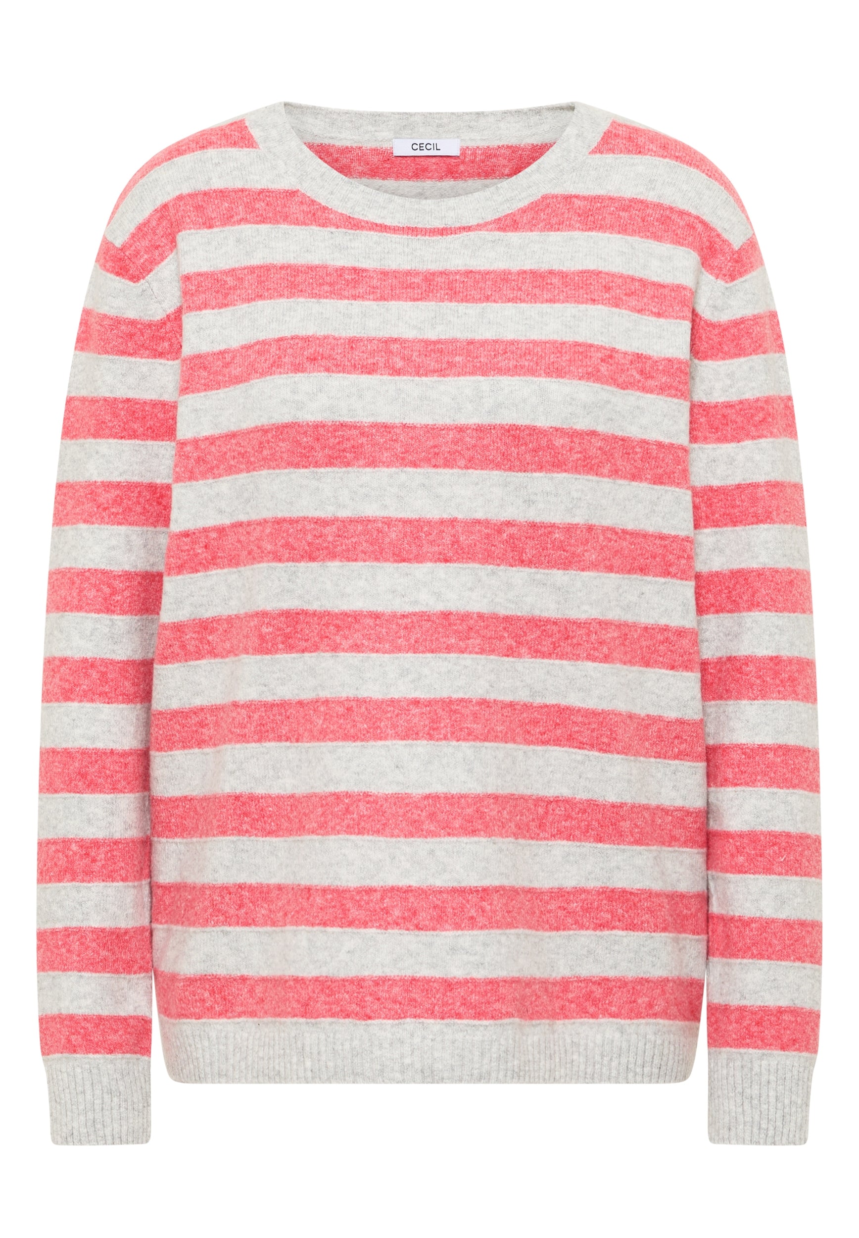 Gestreifter Melange Pullover pumkin orange Bild 1
