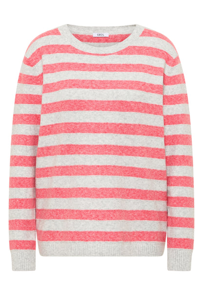 Gestreifter Melange Pullover pumkin orange Bild 1