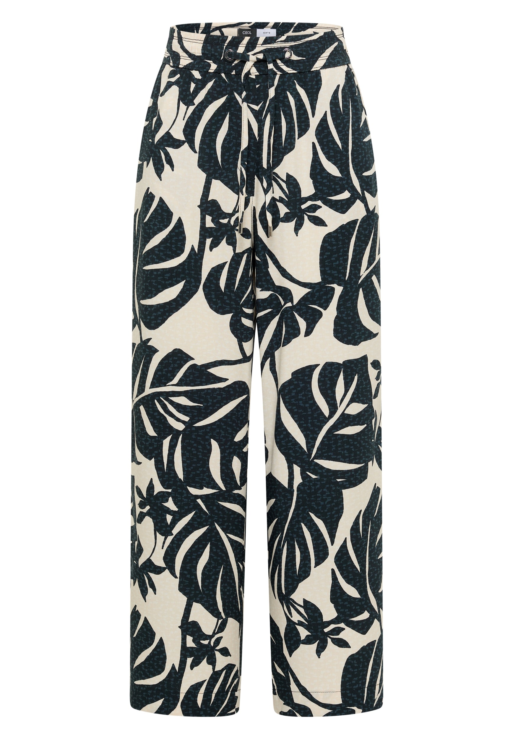 High Waist Wide Leg Hose im Loose Fit palm breeze green Bild 1