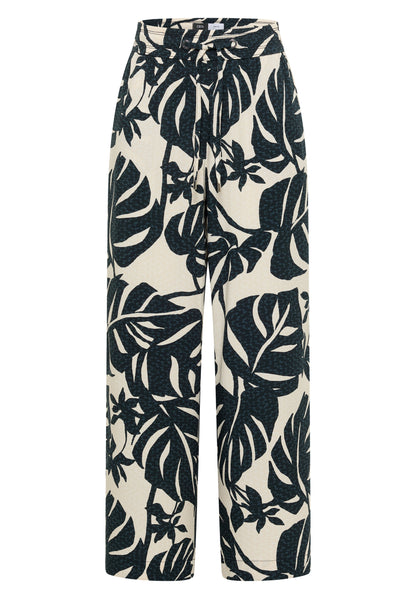 High Waist Wide Leg Hose im Loose Fit palm breeze green Bild 1