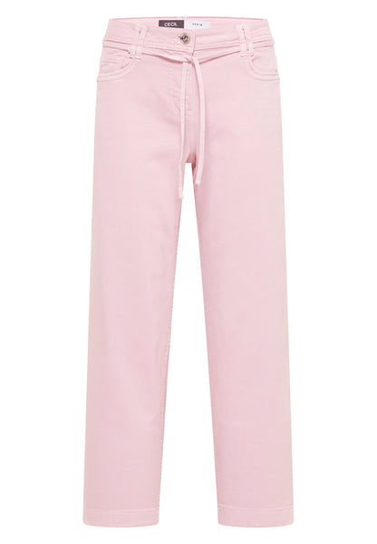 High Waist Wide Leg Jeans im Loose Fit light blush rose Bild 1