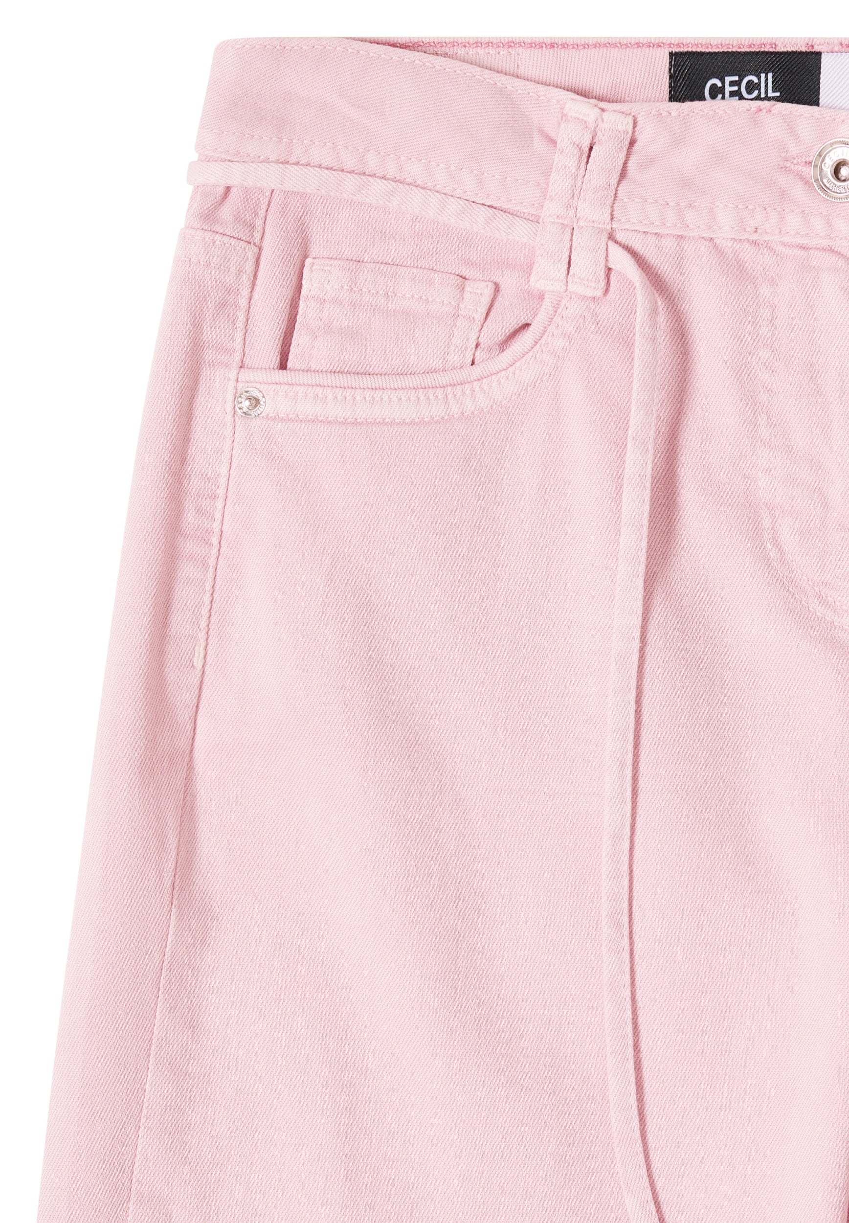 High Waist Wide Leg Jeans im Loose Fit light blush rose Bild 2