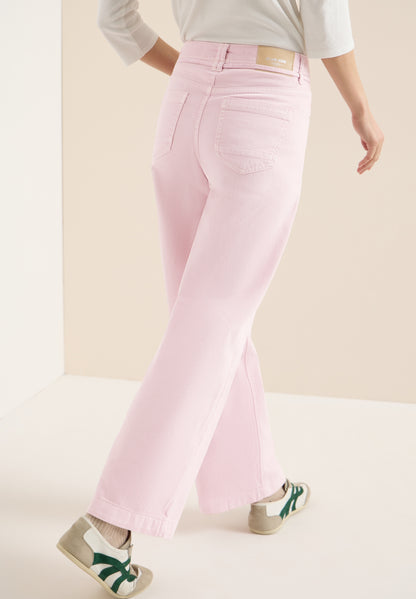 High Waist Wide Leg Jeans im Loose Fit light blush rose Bild 4