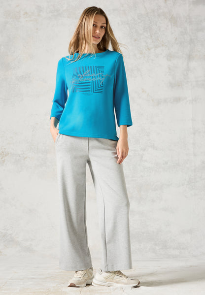 Hotfix Print Shirt dynamic aqua blue Bild 7
