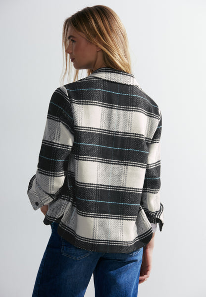 Karierte Übergangsjacke Black Bild 11