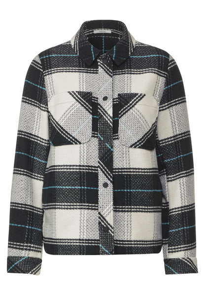 Karierte Übergangsjacke Black Bild 8