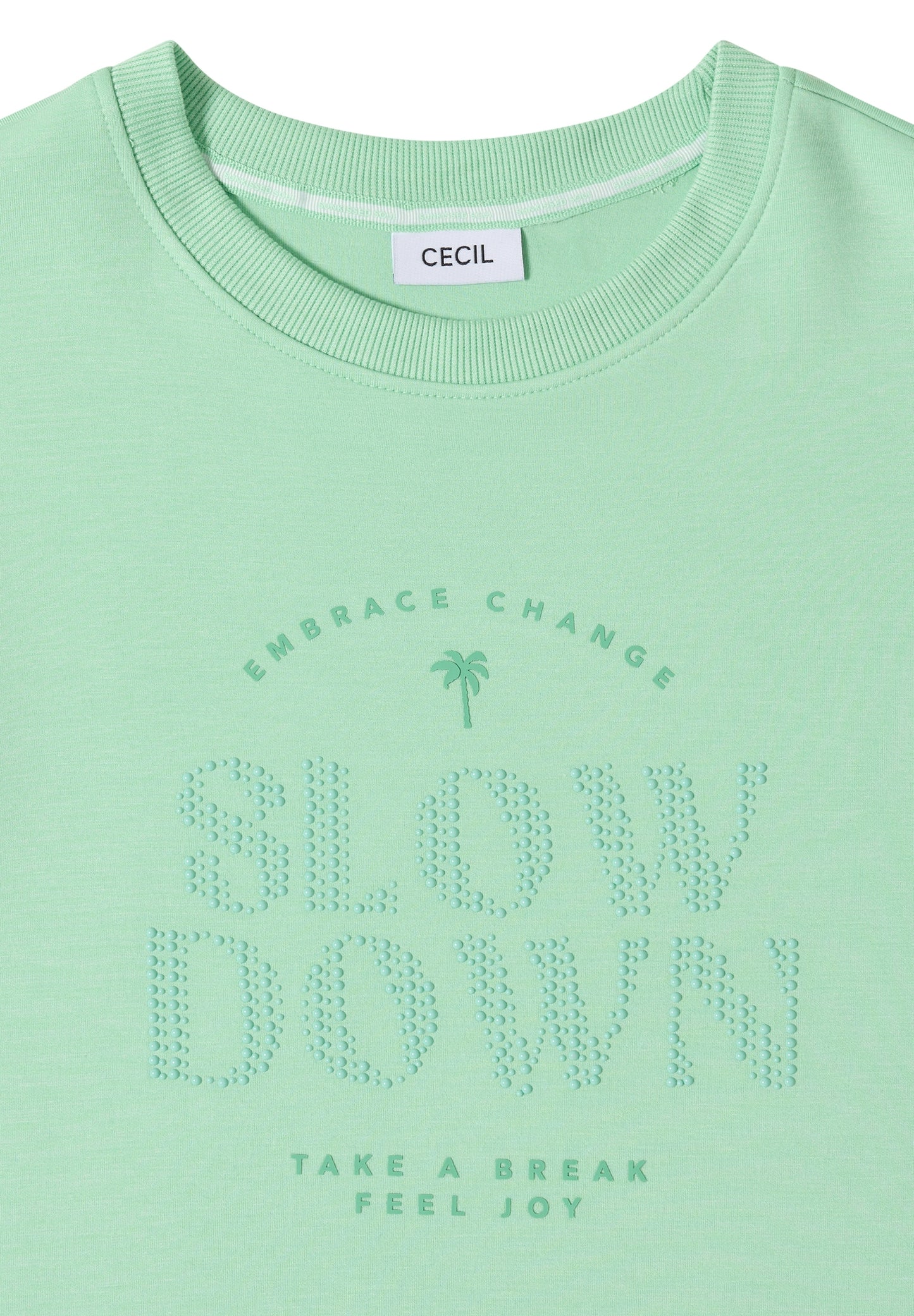 Kurzarm Sweatshirt mit Wording juicy lime Bild 2