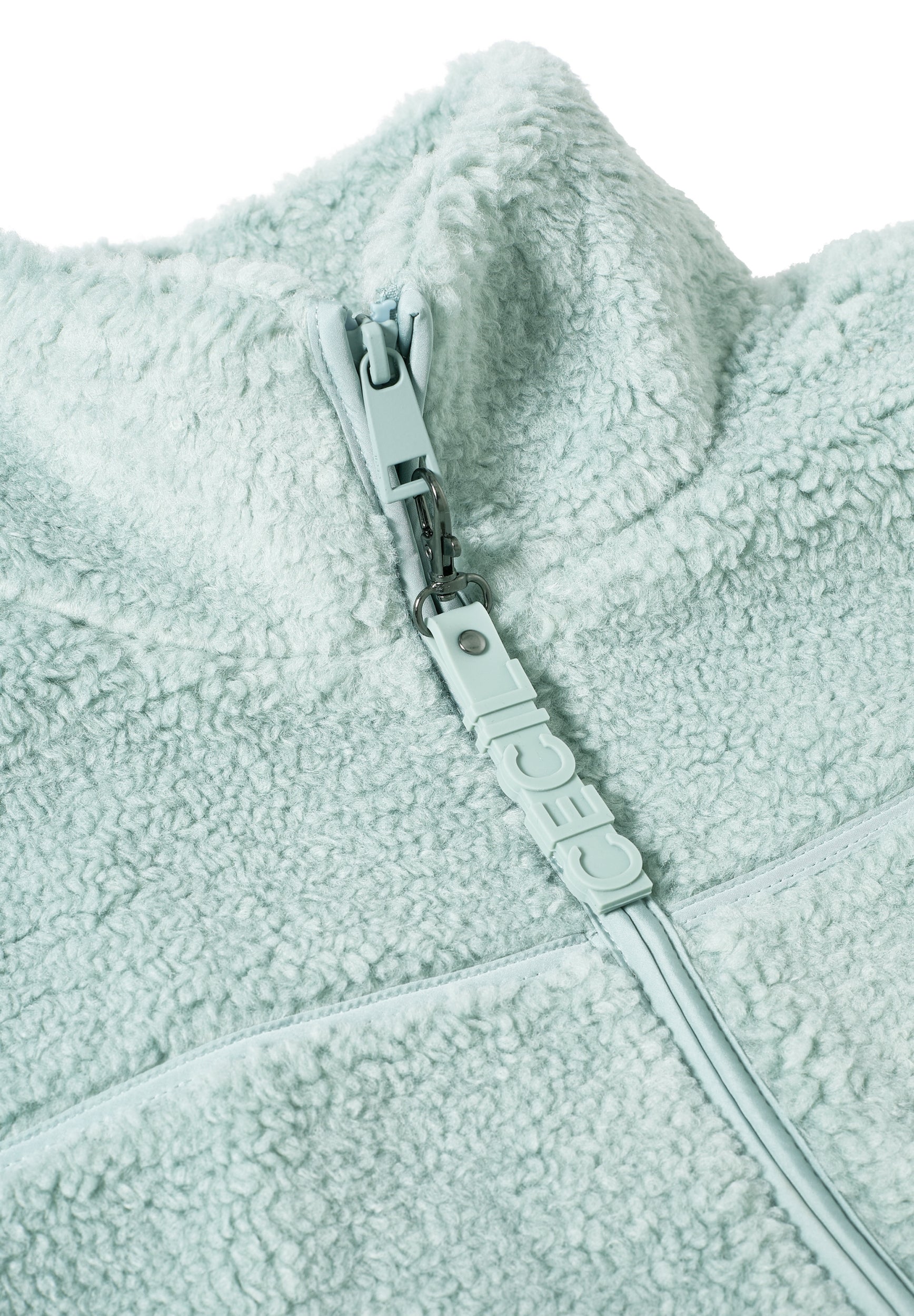 Kurze Teddy-Weste smoke salvia Bild 2