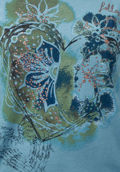 Longsleeve mit Herzprint 30746 Bild 4