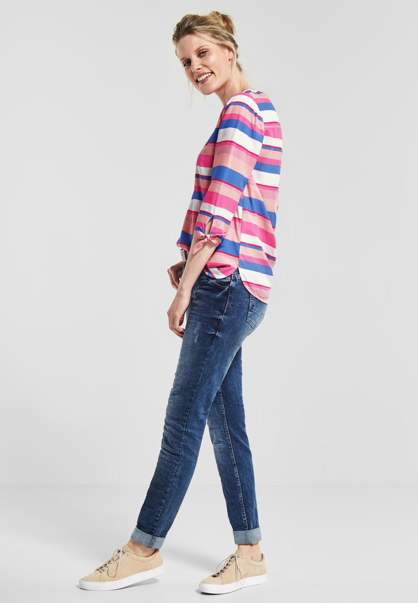 Multicolor stripe blouse
